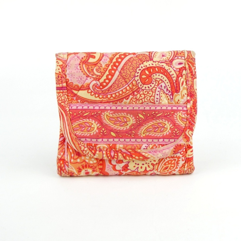 Vera Bradley Sherbet Small Trifold Euro Wallet